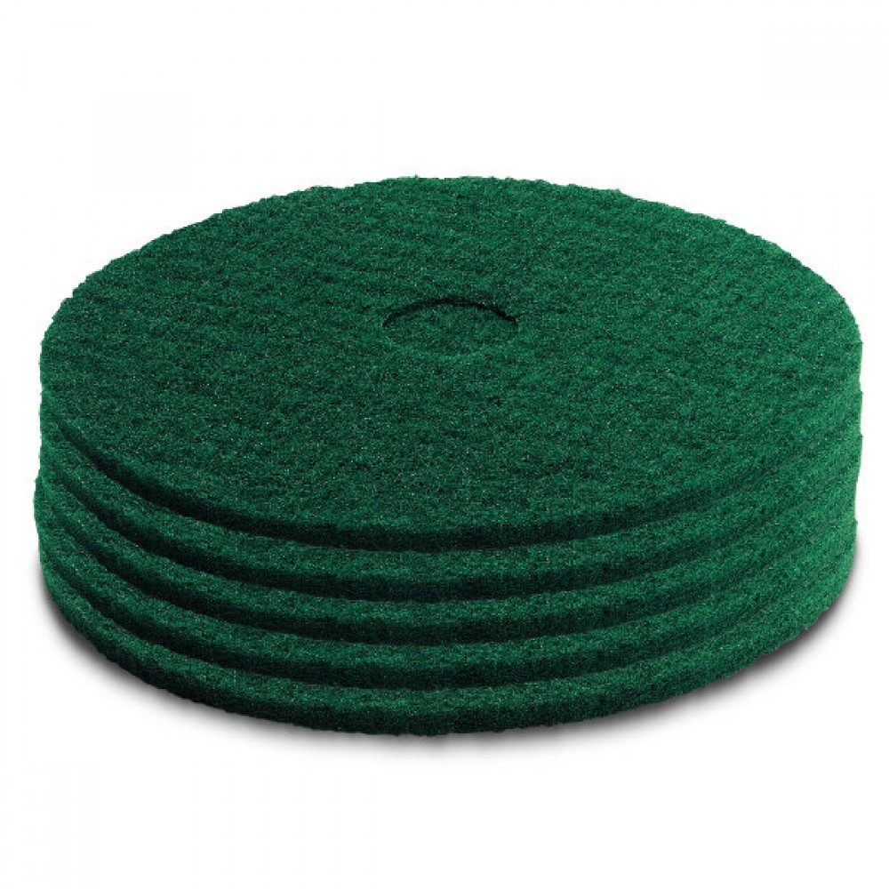 Karcher Medium Hard Green Floor Pads 280mm - Box 5 | 6.371-154.0